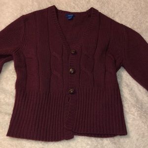 Maroon wool sweater